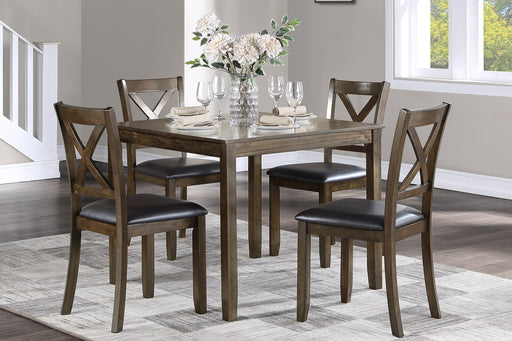 Hazel Charcoal Brown 5 - Piece Dining Set - DMV FurnitureDining Room Set