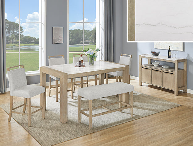 Hazel Genuine Marble Ct Ht Tbl Top - 1721T-3866-TOP