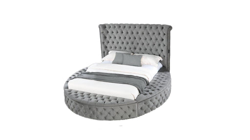Hazel Queen Bed Gray - Hazel Queen Bed Gray