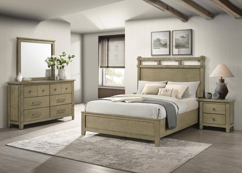 Hazlewood 4-piece Eastern King Bedroom Set Vineyard Oak - 207531KE-S4