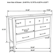 Hazlewood 4-piece Queen Bedroom Set Vineyard Oak - 207530Q-S4