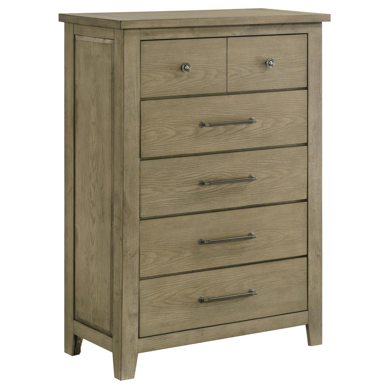 Hazlewood 5-piece Eastern King Bedroom Set Vineyard Oak - 207531KE-S5