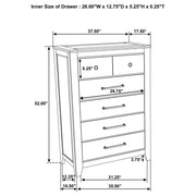 Hazlewood 5-piece Queen Bedroom Set Vineyard Oak - 207530Q-S5