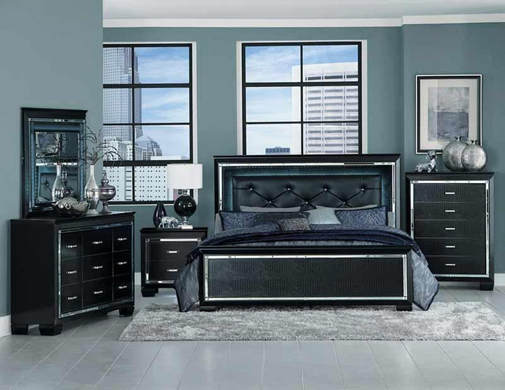 Allura 5 Piece Queen Bedroom Set 1916Bk-1-9 | Homelegance
