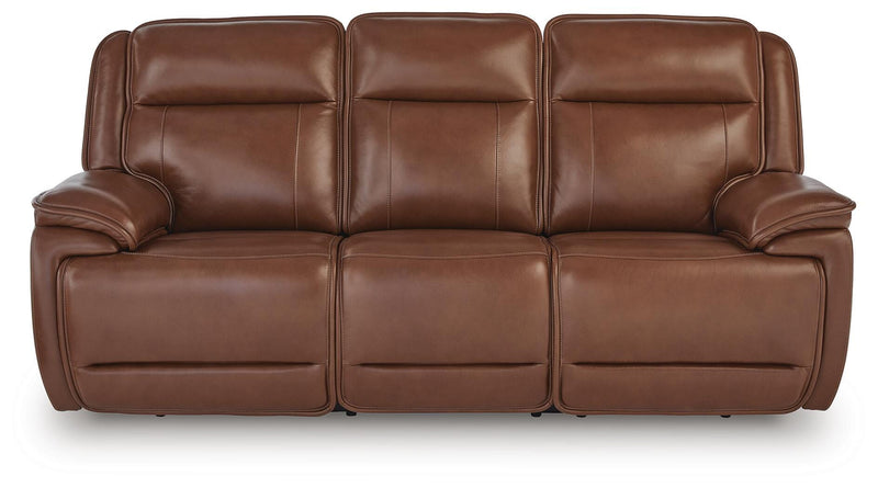 Healy Pier Chocolate Power Reclining Sofa - U1120415