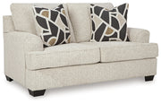 Heartcort Sofa, Loveseat, Chair and Ottoman in Quartz - PKG019289