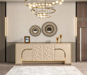 Helena Ivory Dining Server - DMV FurnitureServer