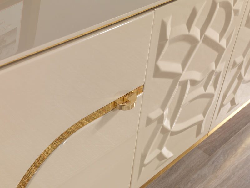 Helena Ivory Dining Server - DMV FurnitureServer