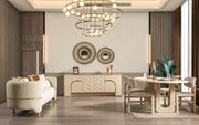 Helena Ivory Dining Server - DMV FurnitureServer