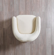 Helena Ivory Velvet Chair - DMV FurnitureAccent Chair