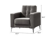 Hemera 32.3" Wide Square Armchair - Accent Chairs