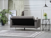 Hemera 63" Wide Tufted Convertible Loveseat - Loveseat