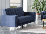Hemera 63" Wide Tufted Convertible Loveseat - Loveseat