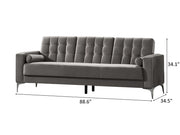 Hemera 88.6" Wide Tufted Convertible Sofa - Sofas