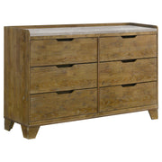 Henderson 4-piece Eastern King Bedroom Set Medium Oak - 222971KE-S4