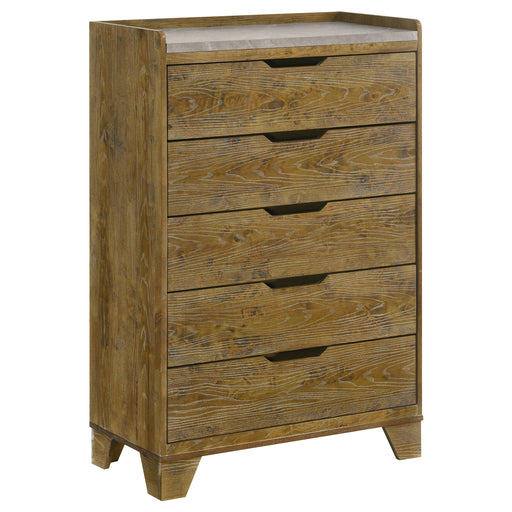 Henderson 5-drawer Bedroom Chest of Drawers Medium Oak - 222975