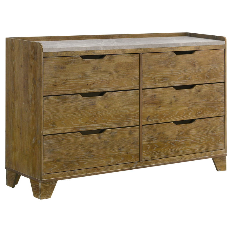 Henderson 5-piece Eastern King Bedroom Set Medium Oak - 222971KE-S5