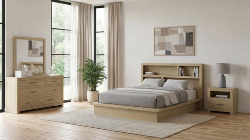 Hendricks 4-piece California King Bedroom Set Light Oak - 222650KW-S4