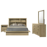 Hendricks 4-piece California King Bedroom Set Light Oak - 222650KW-S4