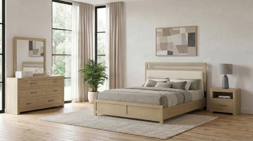 Hendricks 4-piece California King Bedroom Set Light Oak - 222651KW-S4