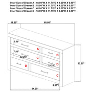 Hendricks 4-piece Queen Bedroom Set Light Oak - 222651Q-S4
