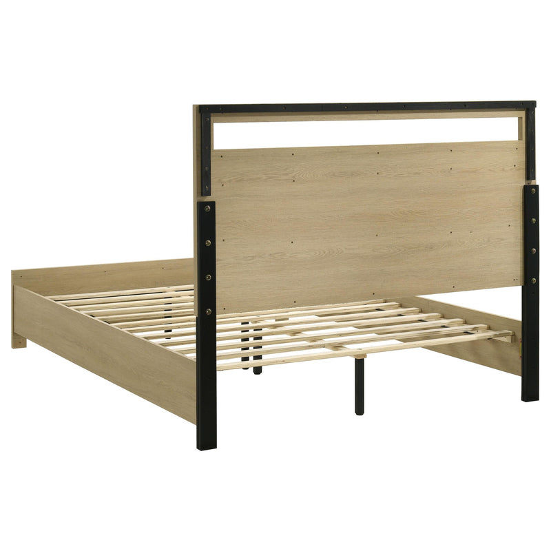 Hendricks 4-piece Queen Bedroom Set Light Oak - 222651Q-S4