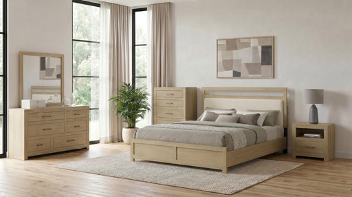 Hendricks 5-piece California King Bedroom Set Light Oak - 222651KW-S5