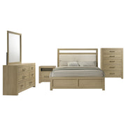 Hendricks 5-piece California King Bedroom Set Light Oak - 222651KW-S5