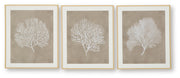 Hendridge Taupe/White Wall Art (Set of 3) - A8000486