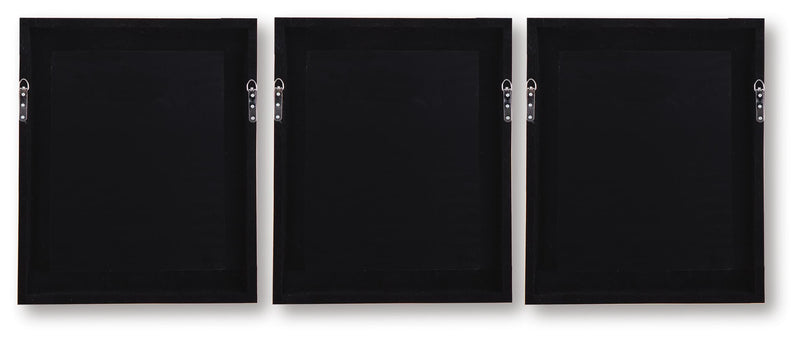 Hendridge Taupe/White Wall Art (Set of 3) - A8000486