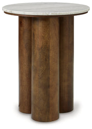 Henfield Beige/Brown Accent Table - A4000623