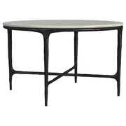 Hermas 3-piece Round Marble Coffee and End Table Set White - 710738-S3
