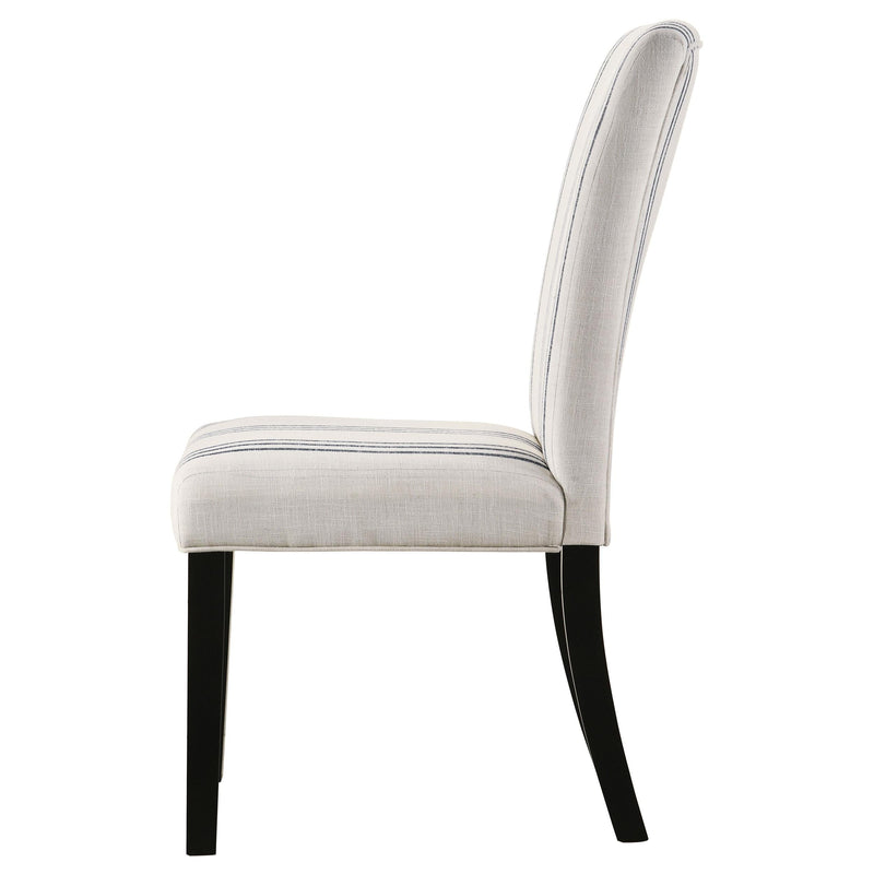 Herran Upholstered Dining Side Chair Beige (Set of 2) - 121782