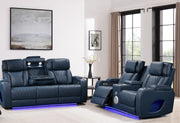 Hialeah Blue Sofa & Loveseat - HIALEAH-BL-SLS