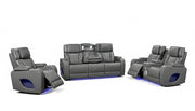 Hialeah Gray Sofa & Loveseat & Chair - HIALEAH-GY-SLC
