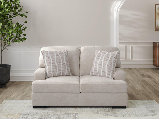 High Profile Taupe Loveseat - 5990235