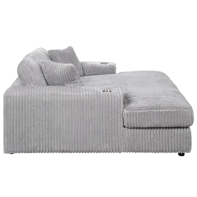 Hilde Chaise w/2 Pillows - LV03681