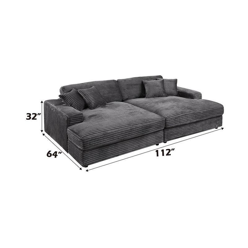 Hilde Chaise w/2 Pillows - LV03690