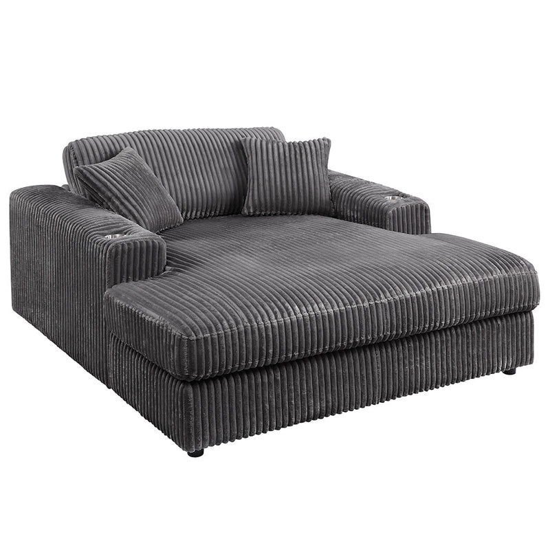 Hilde Chaise w/2 Pillows - LV03691