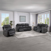 Hirah Motion Loveseat w/Console & USB Port - LV02571