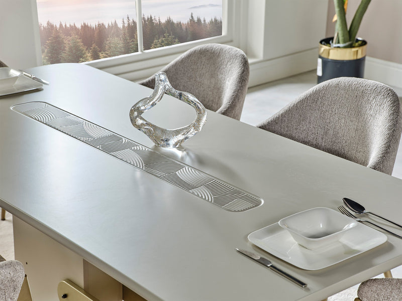 Hisar Diningroom (Consol With Mirror & Dining Table & 6 Dining Chair) - 200-MUM-HIS-DT-6-SET