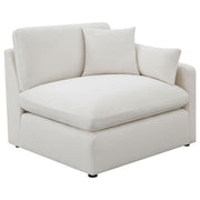 Hobson 4-piece Upholstered Modular Sectional Sofa Ivory - 551451-SETB