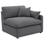 Hobson 5-piece Upholstered Modular Sectional Sofa Charcoal - 551455-SETA
