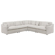 Hobson 5-piece Upholstered Modular Sectional Sofa Ivory - 551451-SETA