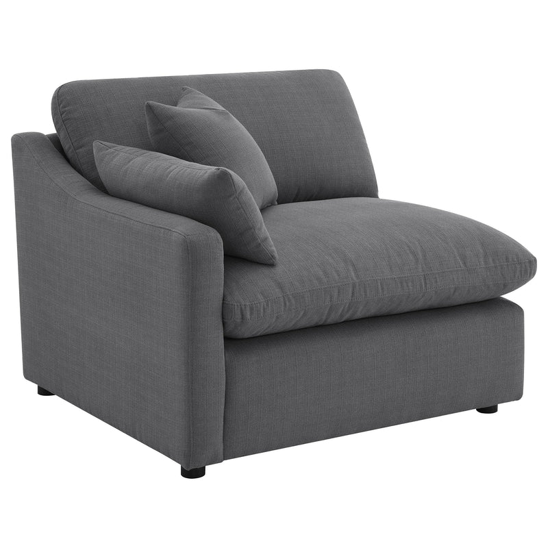 Hobson 6-piece Upholstered Modular Sectional Sofa Charcoal - 551455-SET