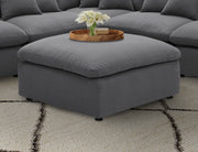Hobson Square Upholstered Ottoman Charcoal - 551457