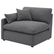 Hobson Upholstered LAF Chair Charcoal - 551458LAF