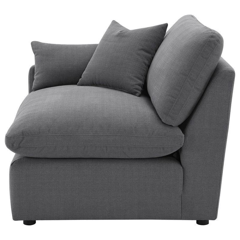 Hobson Upholstered LAF Chair Charcoal - 551458LAF