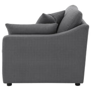 Hobson Upholstered RAF Chair Charcoal - 551458RAF