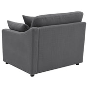 Hobson Upholstered RAF Chair Charcoal - 551458RAF